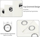 Easy-Going Blackout Curtains for Bedroom, Solid Thermal Insulated Grommet and Noise Reduction Window Drapes, Room Darkening Curtains for Living Room, 2 Panels (42x95 in, Ivory) by CozyNest Decor