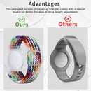 2 Pack Kids Bracelet Compatible with AirTag, GPS Kid Tracker Holder Braided Wristband for Apple Air Tag, 2022 Upgraded Nylon Adjustable Anti Lost Airtag Watch Band for Kids Children Elders by TinyTreasures Baby Boutique