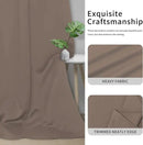 Easy-Going Blackout Curtains for Bedroom, Solid Thermal Insulated Grommet and Noise Reduction Window Drapes, Room Darkening Curtains for Living Room, 2 Panels(46x84 in, Camel) by CozyNest Decor