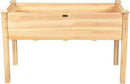 Giantex Raised Garden Bed Kit Elevated Planter Box for Vegetables Fruits Herb Grow, Heavy Duty Natural Cedar Wood Frame Gardening Planting Bed for Deck Patio Yard, 49.5"X23.5"X30.0" by GreenHaven Gardens