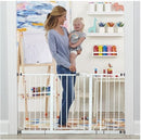 Regalo 56-Inch Extra WideSpan Walk Through Baby Gate, Includes 4-Inch, 8-Inch and 12-Inch Extension, 8 Piece Set - 4 Pack of Pressure Mounts and 4 Pack of Wall Cups and Mounting Kit, White by TinyTreasures Baby Boutique