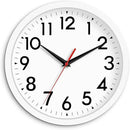 12 Inch Wall Clock Battery Operated Silent Non Ticking Analog Modern Decorative for Office Kitchen Outdoor Living Room Classroom Bedroom Bathroom School(White) by CozyNest Decor
