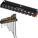 UNITEDPOWER Pry Bar Holder, Lockable Wall Mount Storage Rack Organizer for Workshop, Shed, Garage, Home, Stores up to 10 13 Tools or Extensions by GreenHaven Gardens