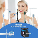 UV Toothbrush Sanitizer Holder, Toothbrush Sanitizer and Holder Cover Caps with Fan Drying, Rechargeable Portable Toothbrush Cleaner Case Fits Most Electric and Manual Toothbrushes (Black) by CozyNest Decor