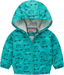 TUIJI Toddler Boys Girls Cartoon Print Zip Jacket Hooded Trench Lightweight Kids Coats Windbreaker Outdoor Cute Dust Coats by TinyTreasures Baby Boutique