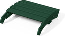 WestinTrends Dylan Outdoor Patio HDPE Adirondack Ottoman Footrest, Dark Green by CozyNest Decor