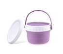 No Spill Silicone Toddler Snack Containers, Detachable Silicone Flap for Filling&Cleaning, Crumb-Free Hard Plastic Screw Travel Lid, Ultra-Soft for Baby Kids Hand In-Out, Snack Cup Holder 12 oz by TinyTreasures Baby Boutique