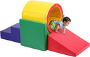 Tunnel/Ramps Foam Climber, Climb & Crawl Foam Activity Play Set for Toddlers and Kids, Safe Indoor Crawling Gym Equipment for,Infant,Baby Waterproof Easy to Clean by TinyTreasures Baby Boutique