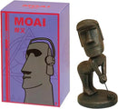 Moai Statue Decor - 6 Inch Easter Island Oranment Resin Stone Decoration for Room Accessories Antique Sculpture for Office Desktop (Play Golf) by CozyNest Decor