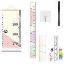Growth Chart Wall Hanging, Portable Kids Wall Ruler Removable Height Measure Chart for Boys Girls Growth Ruler from Baby to Adult for Child's Room Decoration 79''7.9'' (Pink) by TinyTreasures Baby Boutique