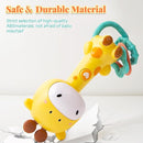 Baby Music Rattle, Teething Toys for Infants 6-12-18 Months Toddlers, Light-Up & Chew Sensory Toys for Baby Boy Girl Gifts (Giraffe) by TinyTreasures Baby Boutique