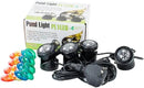 Jebao 4 LED Super Bright Outdoor Underwater Pond Fountain Spot Light Kits 4 Color Lens by GreenHaven Gardens