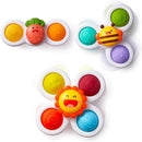 LiKee Strong Suction Cup Fidget Rotating Sensory Bath Toys for Baby, Airplane Car Travel Table & Window Toys for Toddler Boys and Girls, 6+ Months by TinyTreasures Baby Boutique