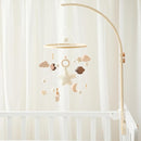 Baby Crib Mobile with Arm Boho Star Moon Nursery Mobile Set Wooden Baby Mobile Holder for Hanging Nursery Decor Ceiling Mobile by TinyTreasures Baby Boutique