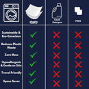 Sheets Laundry Club Laundry Detergent Sheets, 100 Loads - Fresh Linen Scent, Eco-Friendly, Quick-Dissolving Formula, Hypoallergenic, Septic Safe, Plastic-Free Packaging - 50 Sheets by CozyNest Decor