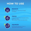 Toilet Gel Stamp - 8 Packs Toilet Bowl Cleaner Gel with Automatic Click, Freshener for Toilet Maintenance, 3.4oz, 6 Month Supply (Ocean) by CozyNest Decor