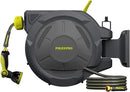 Retractable Garden Hose Reel 5/8 in x 75 ft Heavy Duty Automatic Water Hose Reel Wall Mounted with 10 Pattern Nozzle,Any Length Lock, Slow Return System, 180°Swivel Bracket by GreenHaven Gardens
