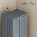 ChooChoo 67" Tall Bathroom Storage Cabinet Freestanding with Adjustable Shelves, Narrow Storage Linen Cabinet with 2 Doors and 1 Drawers for Bathroom, Living Room, Kitchen, Grey by CozyNest Decor