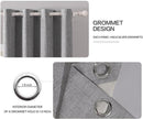 MIULEE Linen Texture Curtains for Bedroom Solid 100% Blackout Thermal Insulated Grey Curtains Grommet Room Darkening Curtains/Draperies Luxury Decor for Living Room Nursery 52x120 Inch (2 Panels) by TinyTreasures Baby Boutique