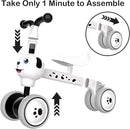 YGJT Baby Balance Bike Toys for 1 Year Old, Birthday Gifts for Boys and Girls, Silent Wheels & Non-Pedal Baby Walker Riding Toys for 10-36 Months Toddlers, Kids First Bike Gifts Spotty Dog by TinyTreasures Baby Boutique