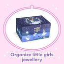Jewelkeeper Girl's Musical Jewelry Storage Box with Spinning Ballerina, Glitter Design, Swan Lake Tune by TinyTreasures Baby Boutique