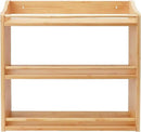 3 Tier Bamboo Spice Rack, Spice Rack Organizer, Seasoning Jars Rack Shelf Spice Organizer for Kitchen Counter or Wall Mounting, Bamboo Spice Storage Holder by CozyNest Decor