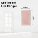 Self Adhesive Blackout Curtains- Stick on Curtains Shades Window Blinds Curtains No Rod Needed Easy to Hang Curtain, Use for Bedroom, Living Room,Roman Shades, 35" W X 59" L, Pink, 1 Panel by TinyTreasures Baby Boutique