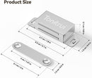 Cabinet Door Magnet, Flat Bottom Cabinet Magnetic Catch with Adhesive, Easy to Install,Only Takes 1 Minute,35lb Magnetic Cabinet Door Drawer Latch(Sliver, 6Pack) by TinyTreasures Baby Boutique