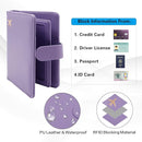 Melsbrinna Rfid Passport Holder for Travel women/Men, Cute Passport Wallet Rfid Blocking Card Slots, Rfid Passport Cover/CaseTravel Wallet, Passport Book Holder (1, Purple) by TinyTreasures Baby Boutique