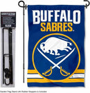 WinCraft Buffalo Sabres New Logo Garden Flag and Pole Stand Holder