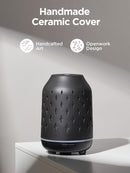 InnoGear Aromatherapy Diffuser, 150ml Ceramic Diffuser Ultrasonic Humidifier Cool Mist Essential Oil Diffusers for Home Air Diffuser with 2 Mist Modes Waterless Auto Off, Black by TinyTreasures Baby Boutique