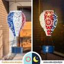 Solar Hot Air Balloon Lantern,Hanging Lantern Outdoor Waterproof Decorative Metal LED Solar Lights for Trees Patio Garden Yard Porch Decor, Flag by GreenHaven Gardens
