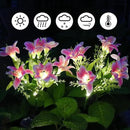 GUOCHENG Lily Flower Solar Lights Outdoor Garden, 2 Pack LED Solar Flower Lights with Lifelike Lily, Waterproof Solar Stake Lily Lights for Courtyard Pathway Flowerbed Lawn Décor(Pink) by GreenHaven Gardens