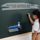 Neudeco Magnetic Locker Organizer and Accessories，Wire Mesh Magnetic Storage Basket ,Magnetic Holder for Dry Erase Markers,Strong Magnet Pen Holder for Fridge School,Pack 3 (Black) by CozyNest Decor