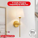 BLUEYE Rechargeable Light Bulbs,2Pack,7W,Remote Control,Soft Warm 2700K-6000K,50W Equivalent,450Lumens,Flicker-Free,E26 Detachable Charging,E12 Available,Battery Operated Emergency Lamp for No Outlet by TinyTreasures Baby Boutique