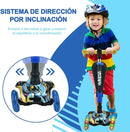 Hurtle 3-Wheeled Scooter for Kids - Wheel LED Lights, Adjustable Lean-to-Steer Handlebar, and Foldable Seat - Sit or Stand Ride with Brake for Boys and Girls Ages 1-14 Years Old by TinyTreasures Baby Boutique