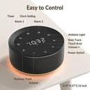 White Noise Sound Machine Alarm Clock 7 Colors Night Light Sound Machine for Adult/Baby 20 Soothing Sounds 31 Level Volume 6 Level Screen Brightness 5 Timer Set Memory Function Touch Control by CozyNest Decor