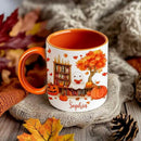 Personalized Fall Ghost Coffee Mugs - Ghost Lover Mugs Gift for Women Men - Fall Autumn Decor Gifts For Home Farmhouse Thanksgiving - Happy Fall Y'all Mug - 11oz Printed Ceramic Mug by CozyNest Decor
