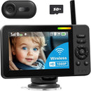 Wireless Baby Car Camera, HD 1080P Car Baby Monitor with Night Vision, Easy Install Backseat Camera for Kids, 360 Degree Rotatable Rear Facing Car Seat Mirror for Home, Baby, Pet by TinyTreasures Baby Boutique