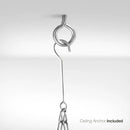 Sorbus® Pot and Pan Rack for Ceiling with Hooks — Decorative Oval Mounted Storage Rack — Multi-Purpose Organizer for Home, Restaurant, Kitchen Cookware, Utensils, Books, Household (Hanging Chrome) by CozyNest Decor