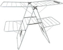 Large Capacity Double Drying Rack, Folding Rustproof Drying Rack with Non-Slip Clips and Drainage Shoe Rack, Height Adjustable, Airy and Quick Drying, Suitable for Balcony and Outdoor Use by CozyNest Decor
