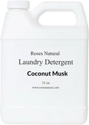 Plant-Based Liquid Laundry Detergent, 32 Fl Oz, Multiple Scents, HE Compatible (Coconut Musk) by CozyNest Decor
