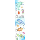 Personalized Kids Height Chart - Canvas Growth Ruler for Boys and Girls - Custom Name Banner with Removable Nursery Wall Decor - Gift for Kid’s Room Decoration by TinyTreasures Baby Boutique