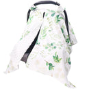 TANOFAR Car Seat Cover Baby, Carseat Covers Baby Boy Girl, Peekaboo Opening Infant Car Seat Cover for Winter, Warm & Cozy, Green Leaf by TinyTreasures Baby Boutique