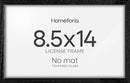 Homeforia 8.5x14 Marriage License Frame Black, High End Oak 8.5x14 Certificate Black Wood Frames, 8.5by14 Wooden Frame for Wall & Tabletop, 8.5 by 14 Picture Frames, Tempered Glass, Wall Kit, Set of 1 by CozyNest Decor
