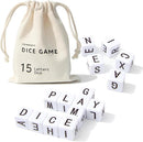 Crossword Dice Game, Word Game, Fun for Family Game Night, Festive Parties, Gatherings & On-The-Go Fun, Crossword Puzzle with 15 Large Letter Dice by TinyTreasures Baby Boutique