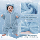 Newborn Baby Bear Outfit Suit Girls Boys Fleece Jumpsuit Romper Hooded Winter Snowsuit Clothes by TinyTreasures Baby Boutique