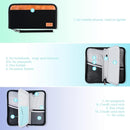 Real Leather Wallet RFID Family Passport Holder Waterproof Travel Essentials (Black) by TinyTreasures Baby Boutique