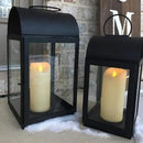 Homemory 3"x7" Outdoor Waterproof Flameless Candles with Timers and Remote Control, Battery Operated Candles, LED Plastic Candles, Ivory, Set of 3 by CozyNest Decor