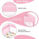 Pink Baby Playpen with Mat, 50x50 Inch Playpen with Mat Waterproof for Babies and Toddlers Play Pen for Girls Pink Playards Safety Gate Fence Active Center Indoor by TinyTreasures Baby Boutique